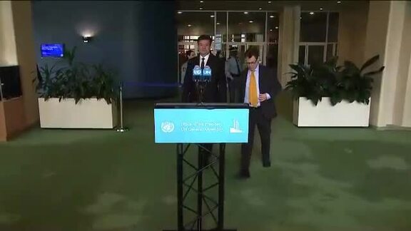 President-elect of General Assembly Briefs Press