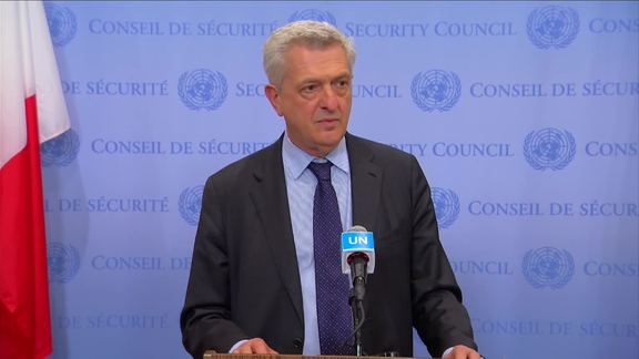 Filippo Grandi (UNHCR) on the situation of Refugees, International Humanitarian law and other topics - Security Council Media Stakeout