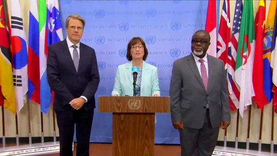 Security Council Presidency Trio for Conflict Prevention: Sierra Leone, Slovenia and Switzerland on the Joint Action for the New Agenda for Peace - Joint Security Council Media Stakeout