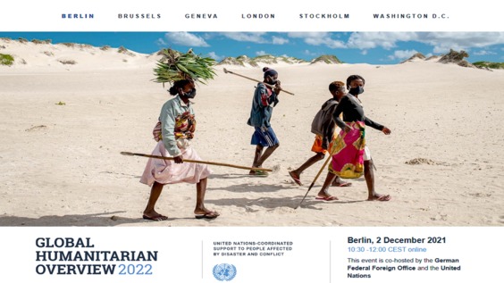 (Berlin) Launch of Global Humanitarian Overview 2022 