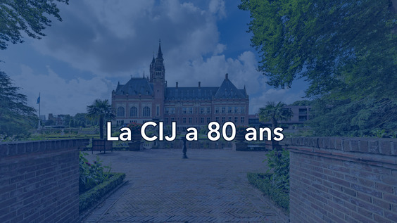 La Cour internationale de Justice (CIJ) a 80 ans