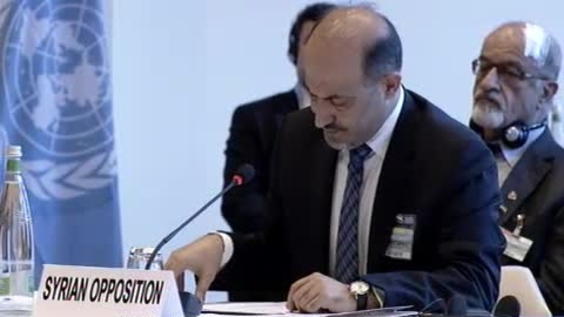 Ahmad Jarba (Syrian Opposition) Geneva Conference on Syria
