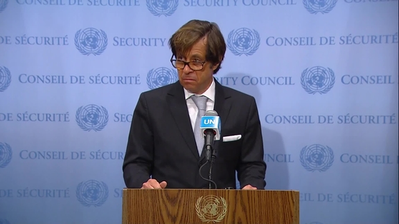 Nicolas de Rivière (France) on the situation in Ukraine- Security Council Media Stakeout