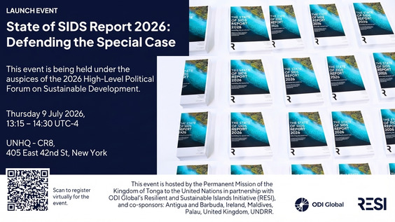 State of SIDS Report 2026 Launch Event: Defending the Special Case (HLPF 2026 Side Event)