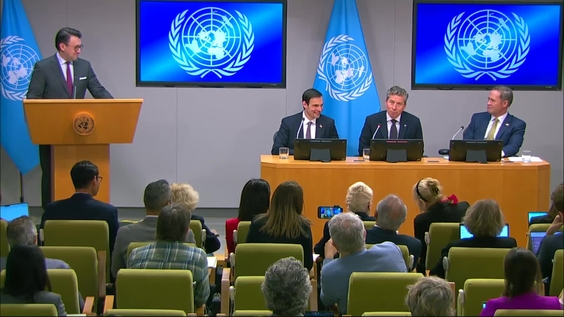 Press Conference: Mike Waltz (United States), Jeremy P. Lewin (United States) & Tom Fletcher (OCHA) on funding to the humanitarian system