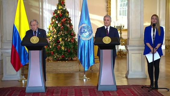 Press Conference: UN Secretary-General with the Colombia President, Iván Duque Márquez