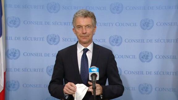 Security Council President Briefs Press