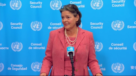 Vivian van de Perre (MONUSCO) on the situation in the Democratic Republic of the Congo - Security Council Media Stakeout