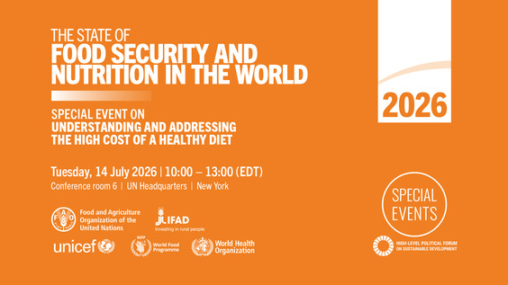 Special Event on The State of Food Security and Nutrition in the World 2026: Understanding and Addressing the High Costs of a Healthy Diet