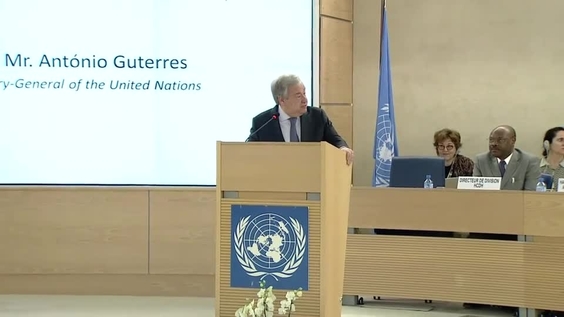  António Guterres, High-Level Segment - 1st Meeting, 40th Regular Session Human Rights Council    