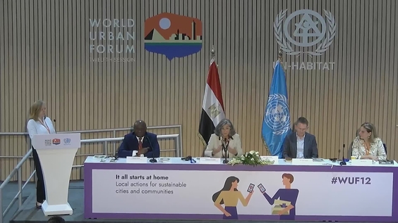 Press Conference: Launch of the World Cities Report 2024 - Cities and Climate Action (World Urban Forum 12th Session)