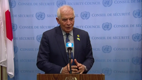 Josep Borrell (EU) on Ukraine and China - Security Council Media Stakeout