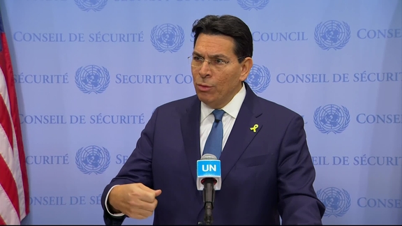 Danny Danon (Israel) on the situation in the Middle East - Security Council Media Stakeout