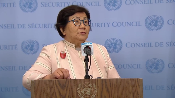 Roza Otunbayeva (UNAMA) on the situation in Afghanistan - Security Council Media Stakeout (UNAMA; Other matters)