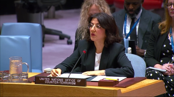 Oguljeren Niyazberdiyeva (UNOCT) on Threats to international peace and security caused by terrorist acts - Security Council, 10205th meeting