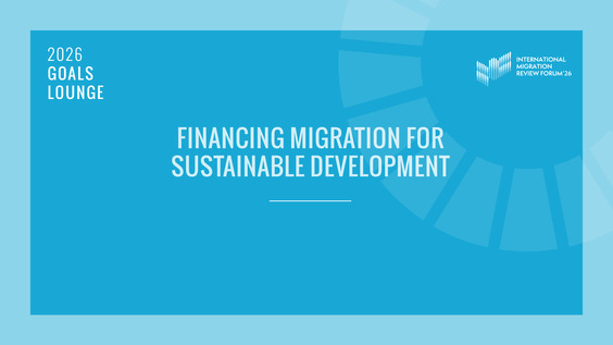 Financing Migration for Sustainable Development