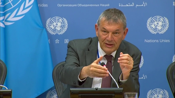 Philippe Lazzarini (UNRWA) on Palestine Refugees - Press Conference