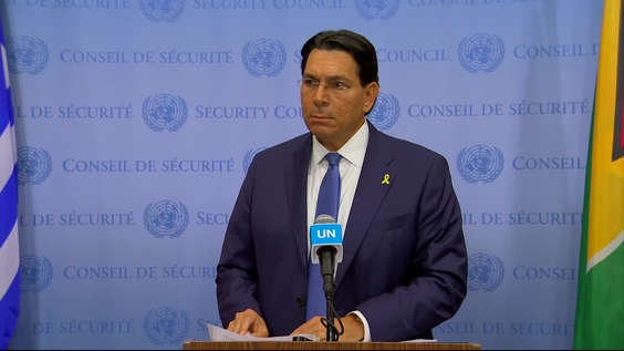Danny Danon (Israel) on Iran - Security Council Media Stakeout