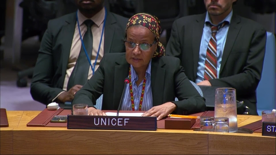 Hannan Sulieman (UNICEF) on the situation in the Middle East, including the Palestinian question - Security Council, 10207th meeting