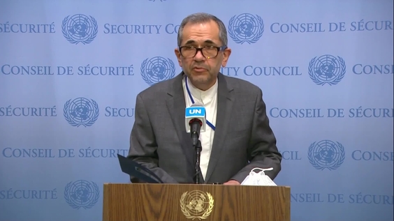Majid Takht Ravanchi (Iran) on the Joint Comprehensive Plan of Action - Security Council Media Stakeout