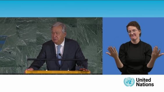 António Guterres (UN Secretary-General) at the Opening Ceremony of the Summit of the Future (Action Day 2)
