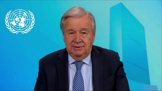 António Guterres (Secrétaire général de l'ONU) à l'occasion de la Journée mondiale du Sida (2025)