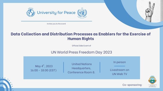 Data collection and distribution processes as enablers for the exercise of human rights (World Press Freedom Day Side Event)