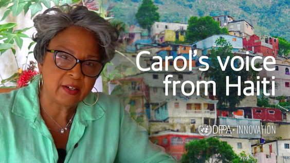 Carol&#039;s voice from Haiti