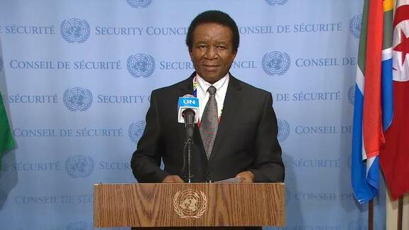 Security Council President Briefs Press