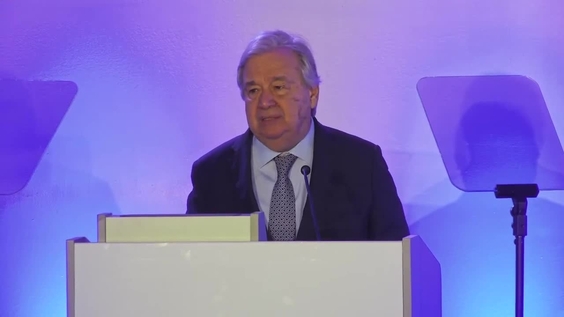 António Guterres (Secretary-General) at the Official opening and the First plenary meeting of SIDS4 Conference (27-30 May 2024 - Antigua and Barbuda)