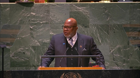 Dennis Francis (General Assembly President) Tribute to the memory of His Excellency Hage Gottfried Geingob, President of the Republic of Namibia - 55th plenary meeting, 78th session
