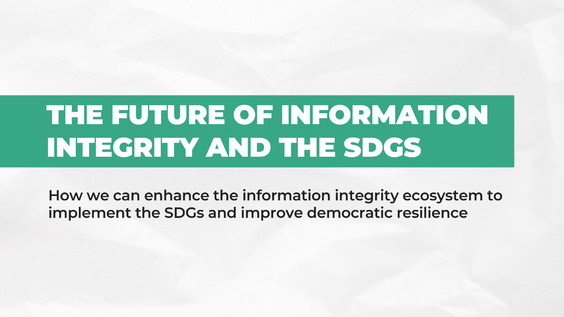 The Future of Information Integrity and the SDGs (PVBLIC Foundation) – SDG Media Zone, 79th Session of the UN General Assembly