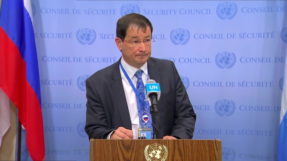 Dmitry Polyanskiy (Russia) on the situation of Nord Stream Pipelines - Security Council Media Stakeout