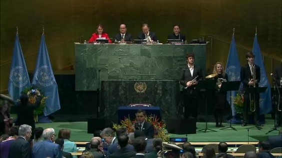 Opening Ceremony, High-level Signature Ceremony for the Paris Agreement