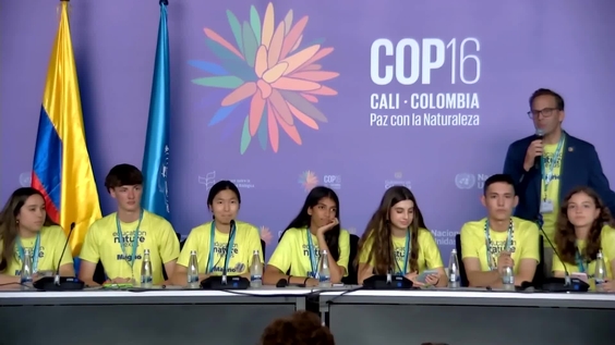 Press conference: Children to Launch Global Biodiversity Declaration – United Nations Biodiversity Conference 2024