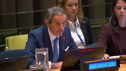 Rafael Mariano Grossi (Candidate for UN Secretary-General) at the Interactive dialogue for the position of the next Secretary-General of the United Nations