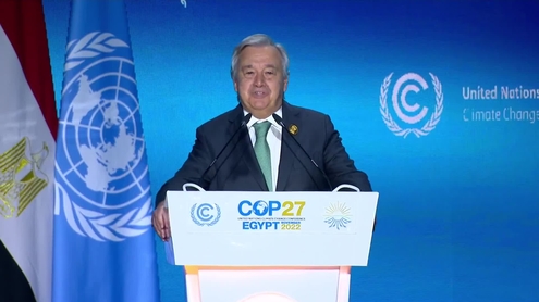 António Guterres (UN Secretary-General) at the Climate Implementation Summit of COP 27