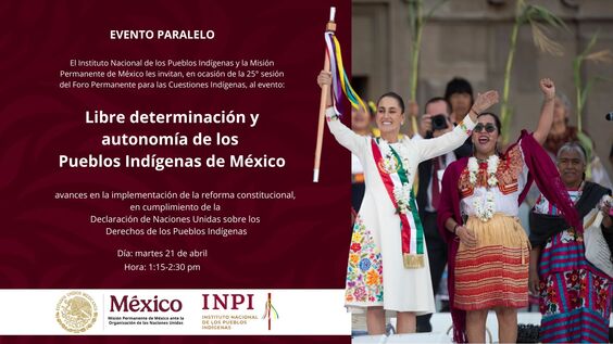 Self-determination and Autonomy of the Indigenous Peoples of Mexico (UNPFII Side Event)