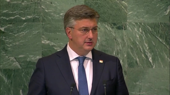 Croatia - Prime Minister Addresses General Debate, 77th Session