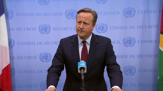 David Cameron (UK) on the situation in Ukraine - Security Council Media Stakeout