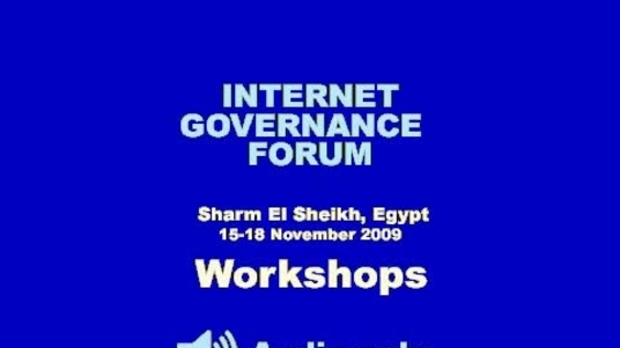 Workshop 292, 4th meeting of the Internet Governance Forum
