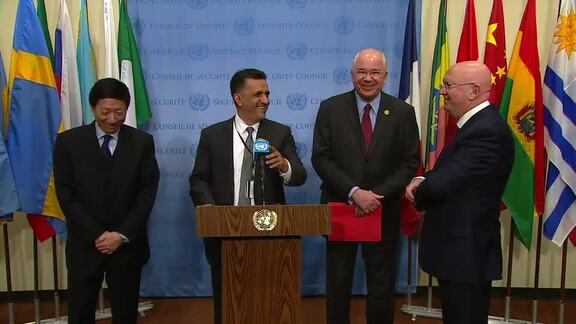 Permanent Representatives of Bolivia, China, Russia, and Venezuela Brief Press