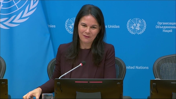Annalena Baerbock (General Assembly President)  at the end of the first week of the 70th Session of the Commission on the Status of Women - Press Conference