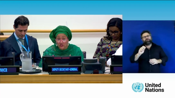 Amina J. Mohammed (Secrétaire générale adjointe) sur la promotion du développement durable dans des contextes complexes (Week-end d&#039;action ODD, Journée de l&#039;accélération, sessions spéciales)