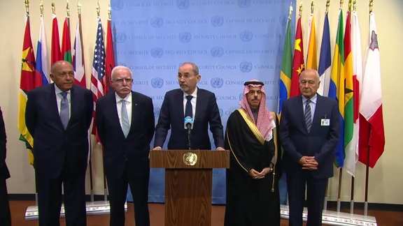 Arab Group on the situation in the Middle East - Security Council Media Stakeout