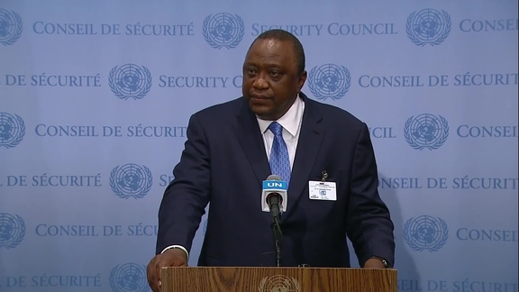 Uhuru Kenyatta (Kenya, SC President) on Diversity, statebuilding and the search for peace; Somalia, Ethiopia and the Pandora Papers- Security Council Media Stakeout