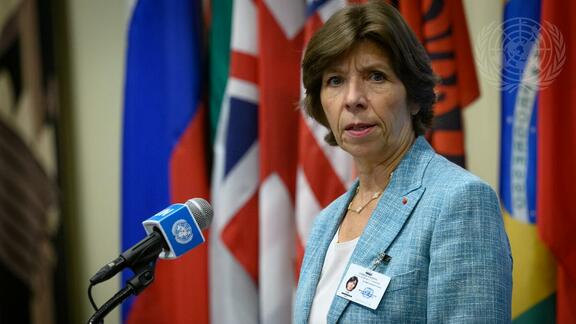 Press Conference: Minister for Europe and Foreign Affairs of France, Catherine Colonna