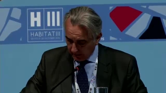 Representative of Women and Informal employment, Habitat III, 7th plenary meeting