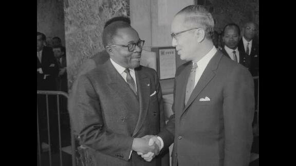 President of Upper Volta Visits UN Headquarters