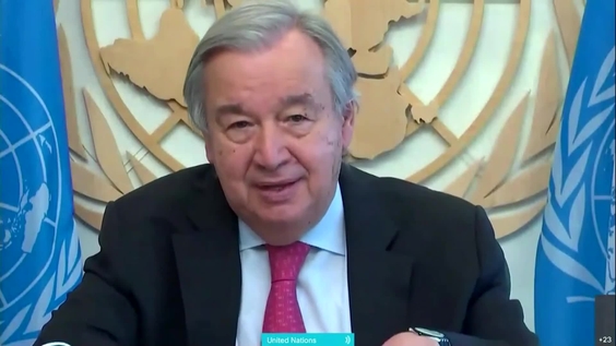 UN Secretary-General António Guterres - End-of-Year Virtual Press Encounter